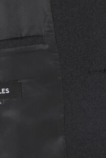 Manteau hiver long col tailleur