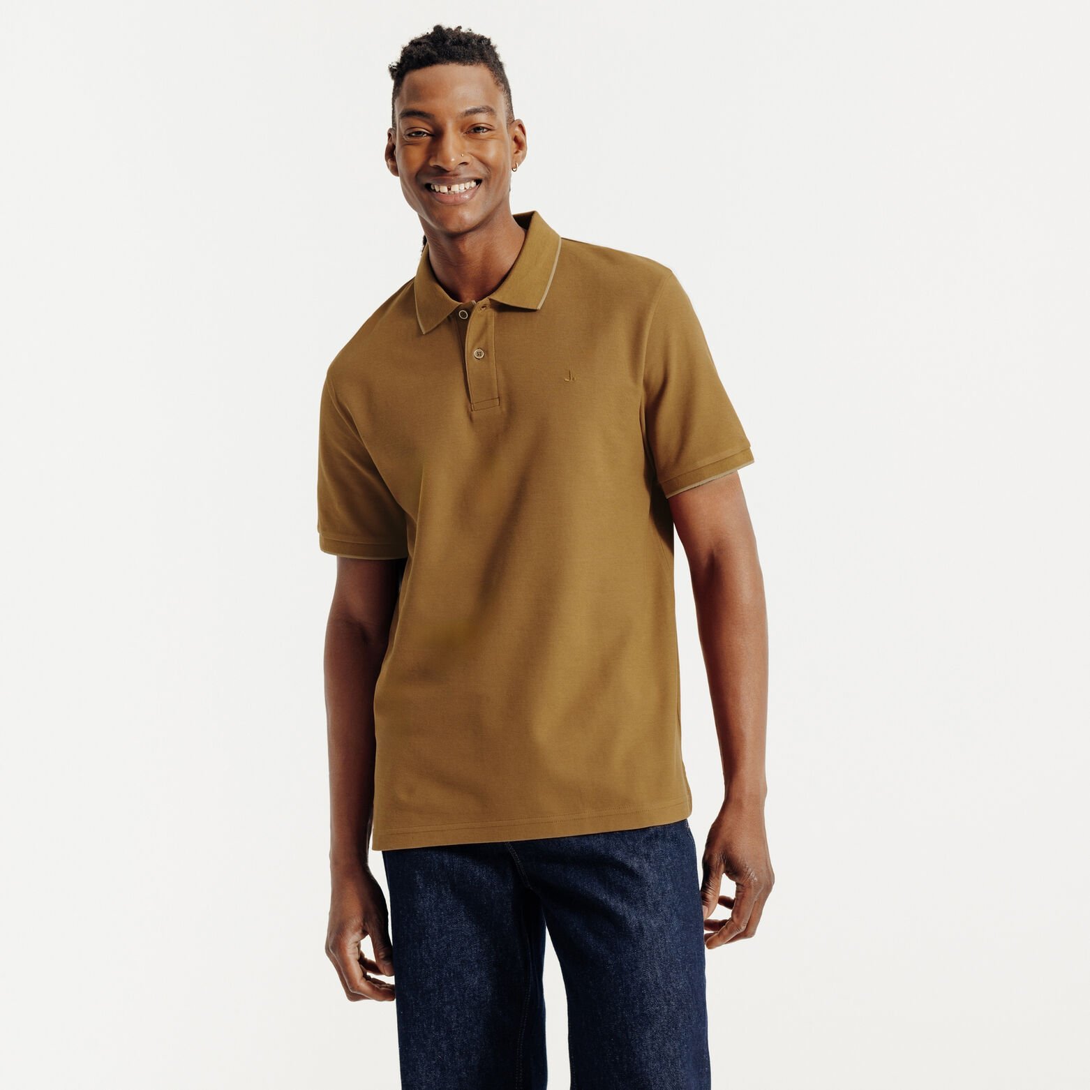 "Le Parfait by Jules" effen polo korte mouwen 