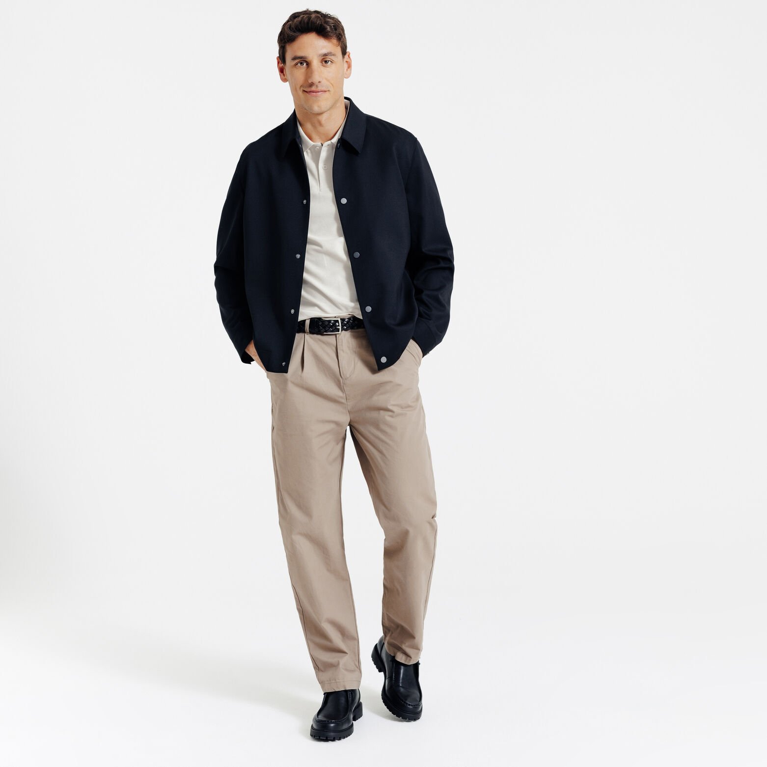 "Le Parfait by Jules" effen polo korte mouwen 