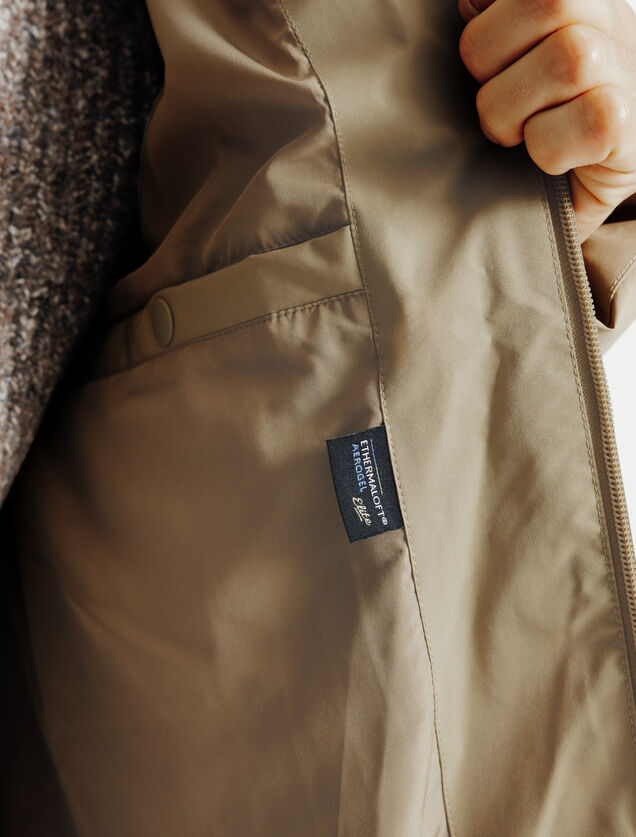 Doudoune zipp&eacute;e &agrave; capuche