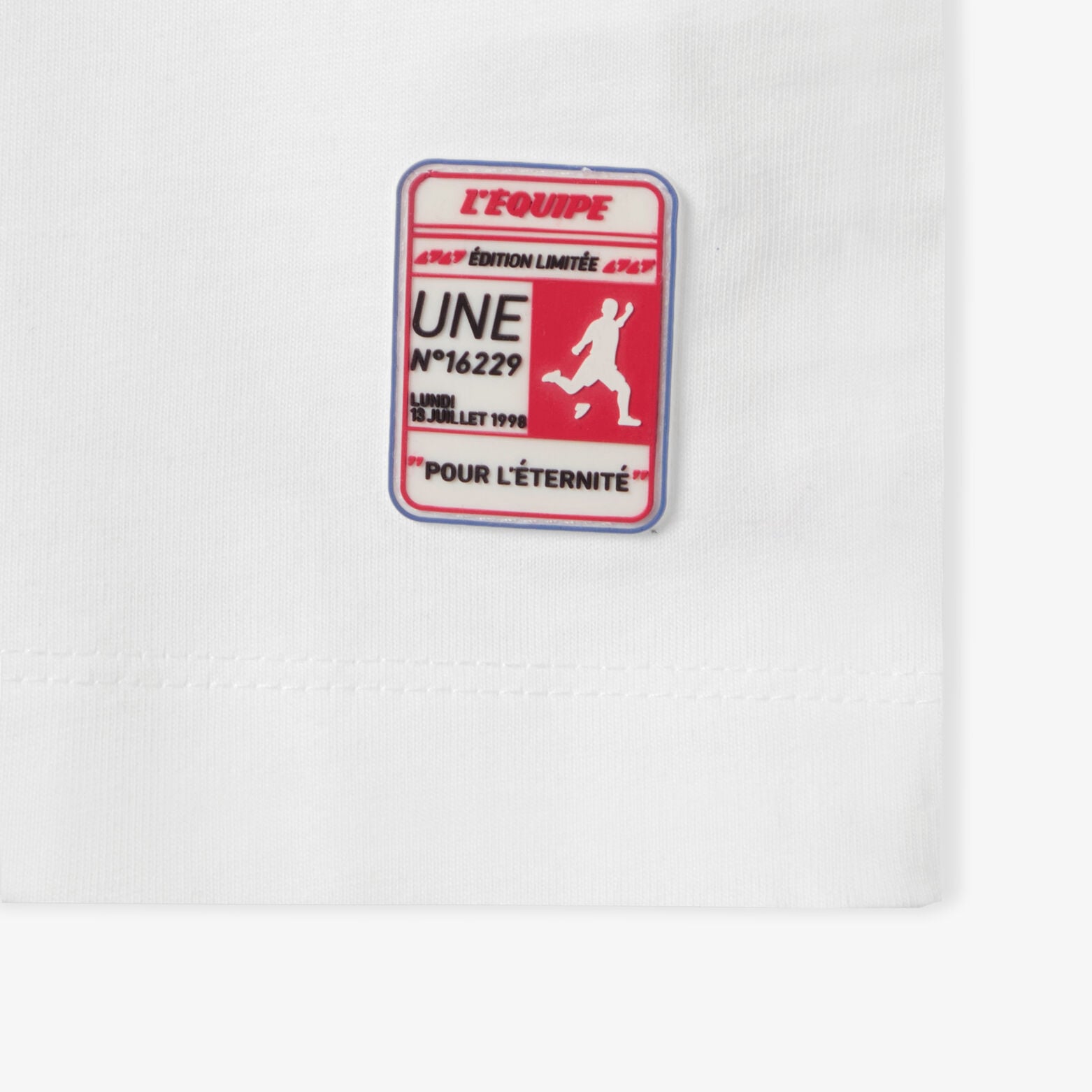 Tee shirt imprim&eacute; devant licence L'&Eacute;quipe
