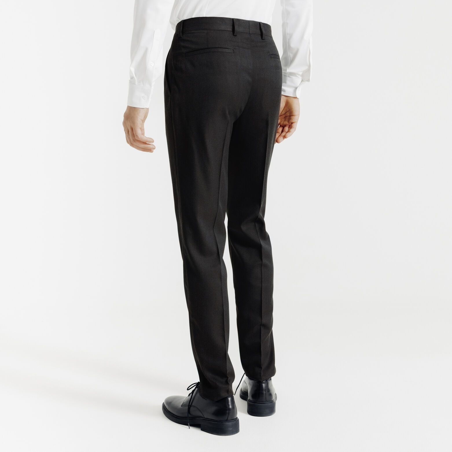Pantalon de costume slim uni