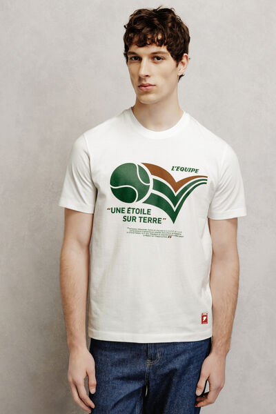 Tee shirt imprim&eacute; dos licence l'&Eacute;quipe