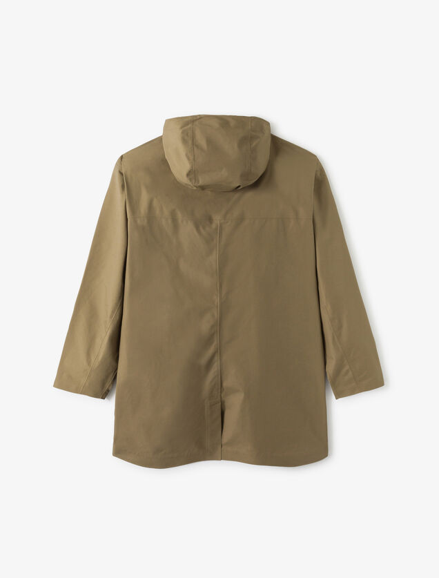 Parka longue waterproof &agrave; capuche