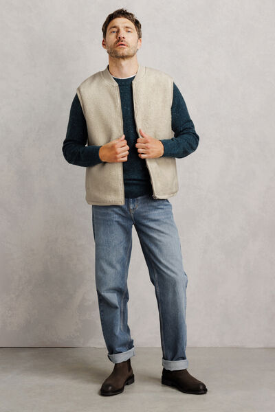 Sweat sans manches sherpa