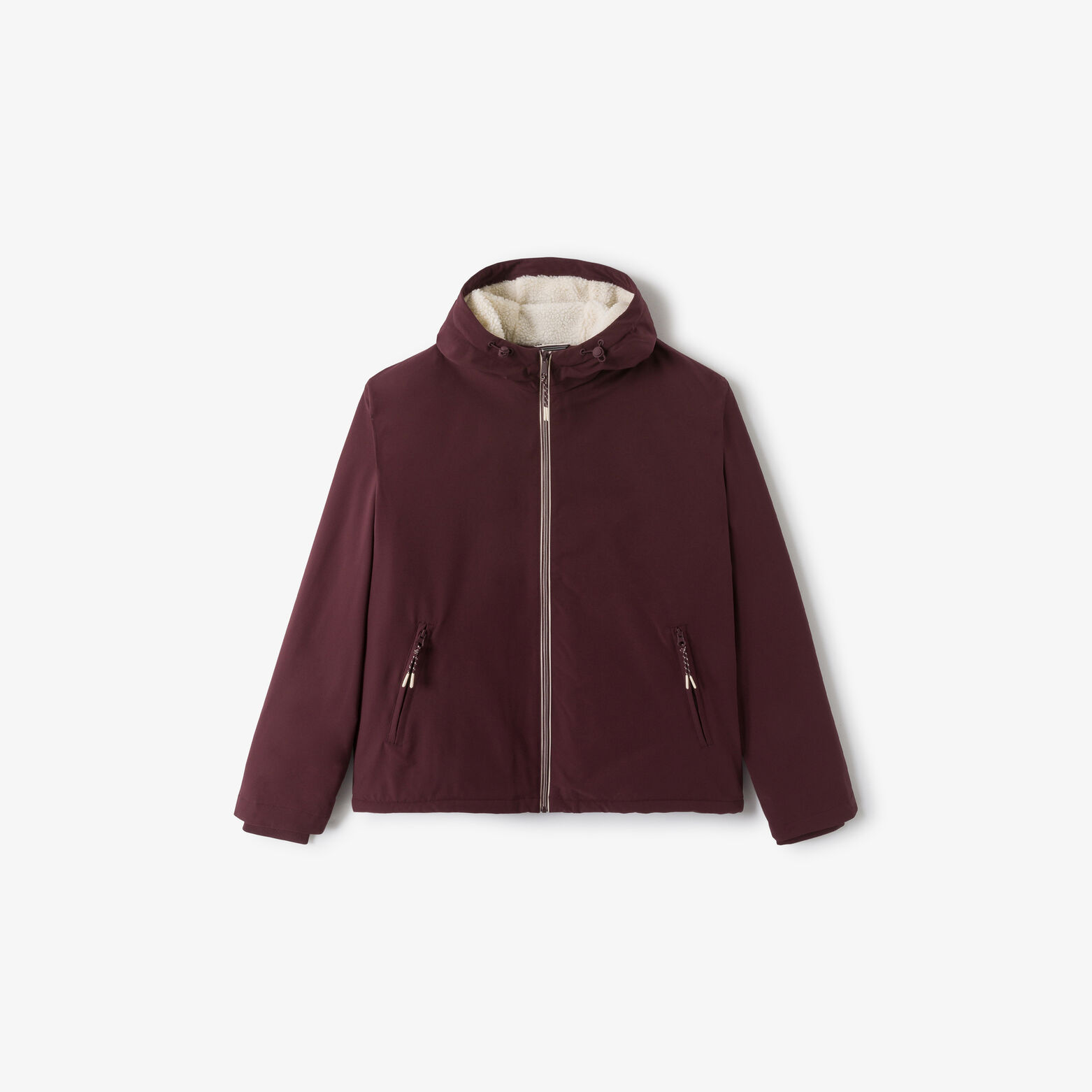 Blouson à capuche doublé en sherpa