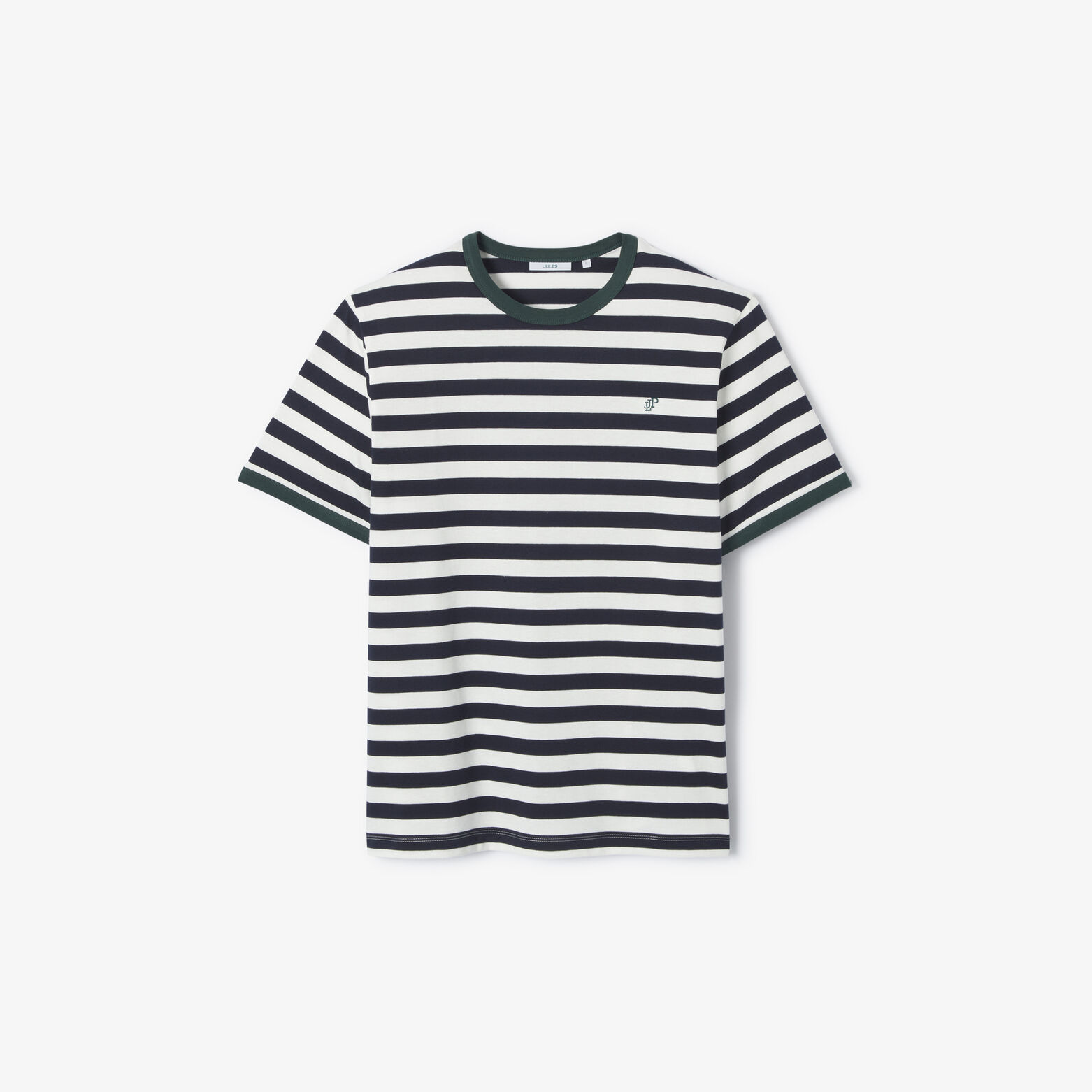 Contrasterend marine t-shirt