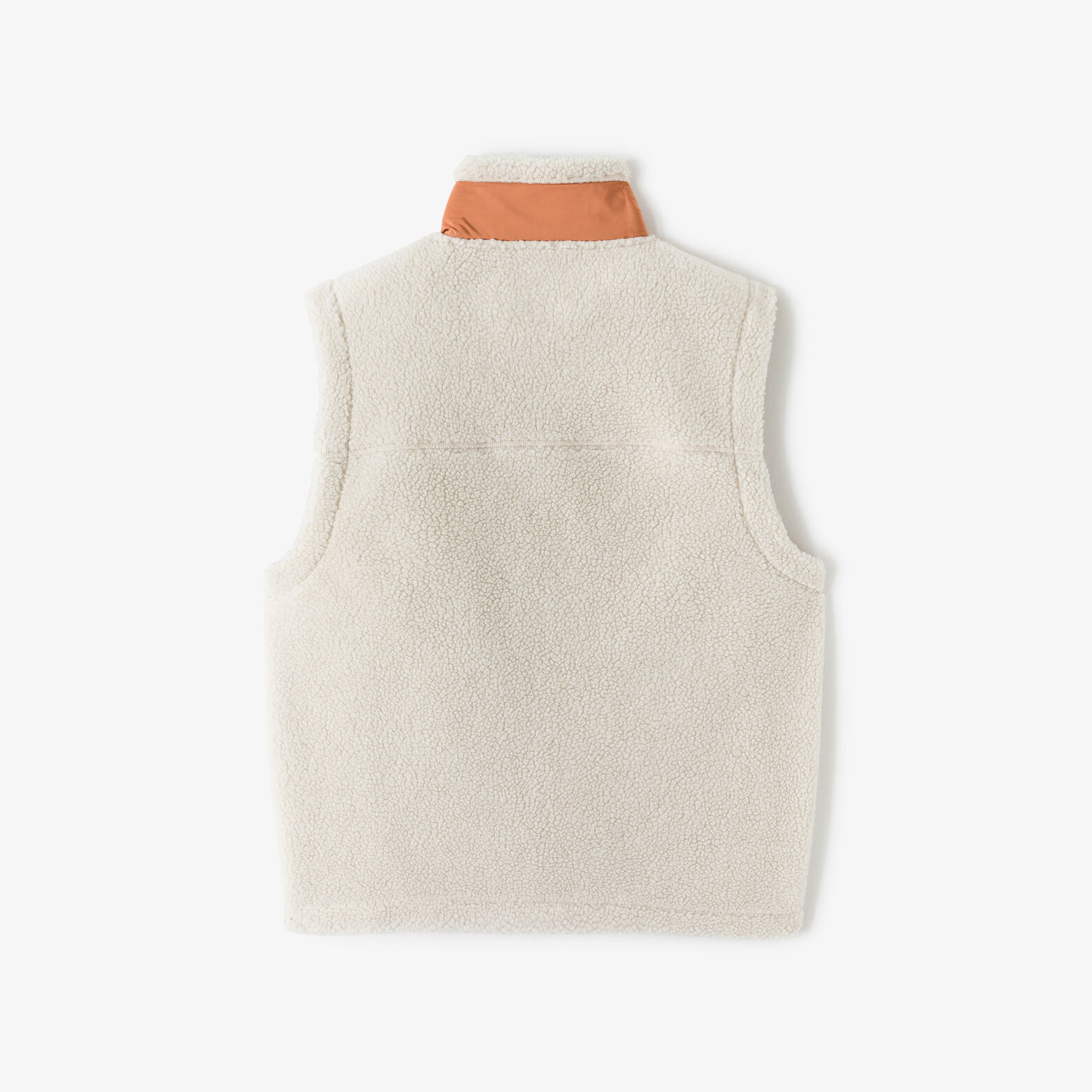 Veste sans manche en sherpa contrastée