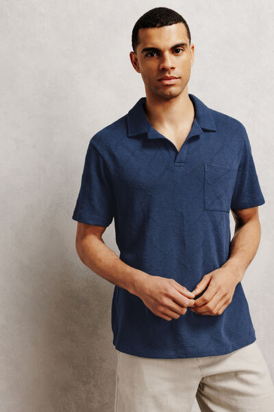 Polo Bleu fonc&eacute;