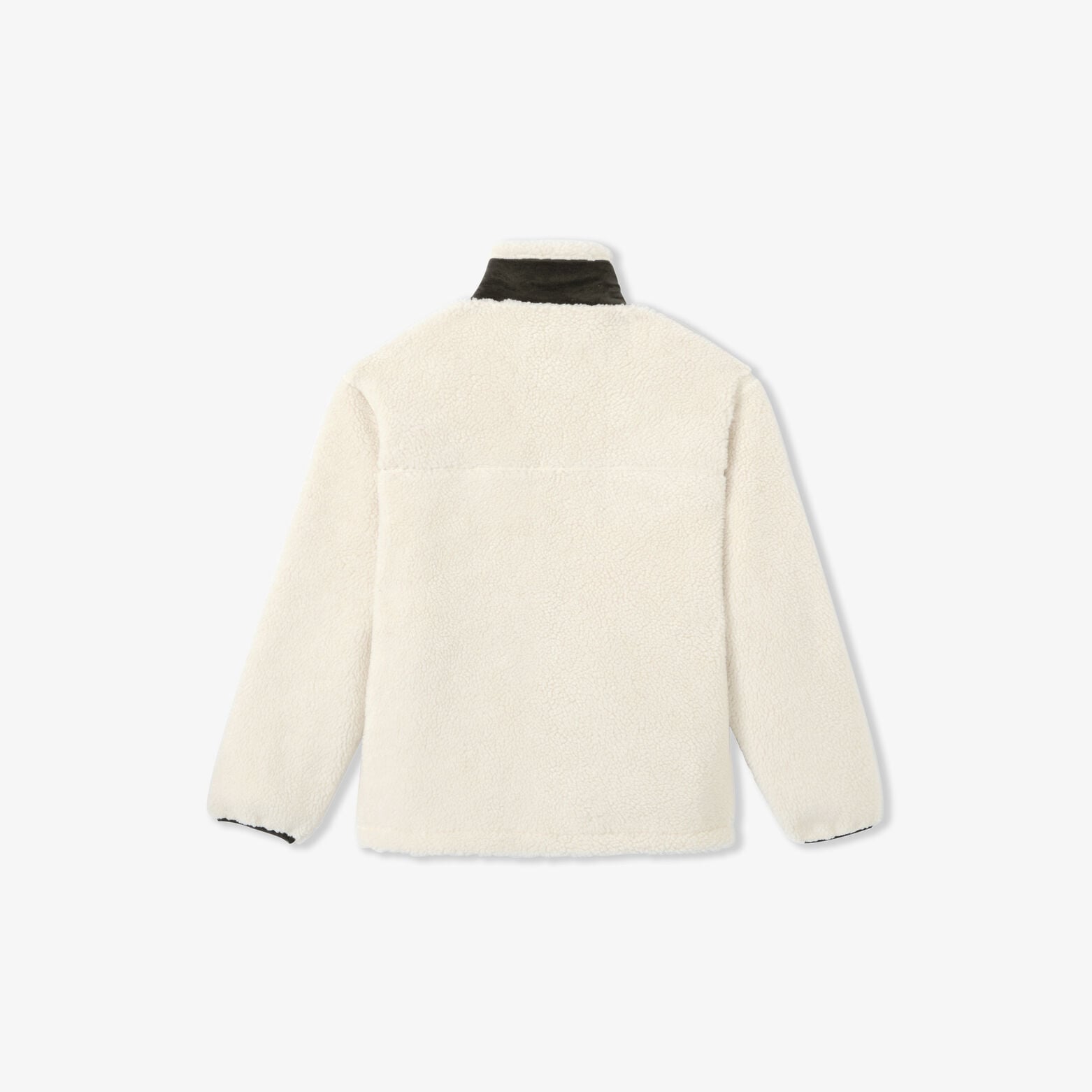 Veste zipp&eacute;e sherpa contrast&eacute;e