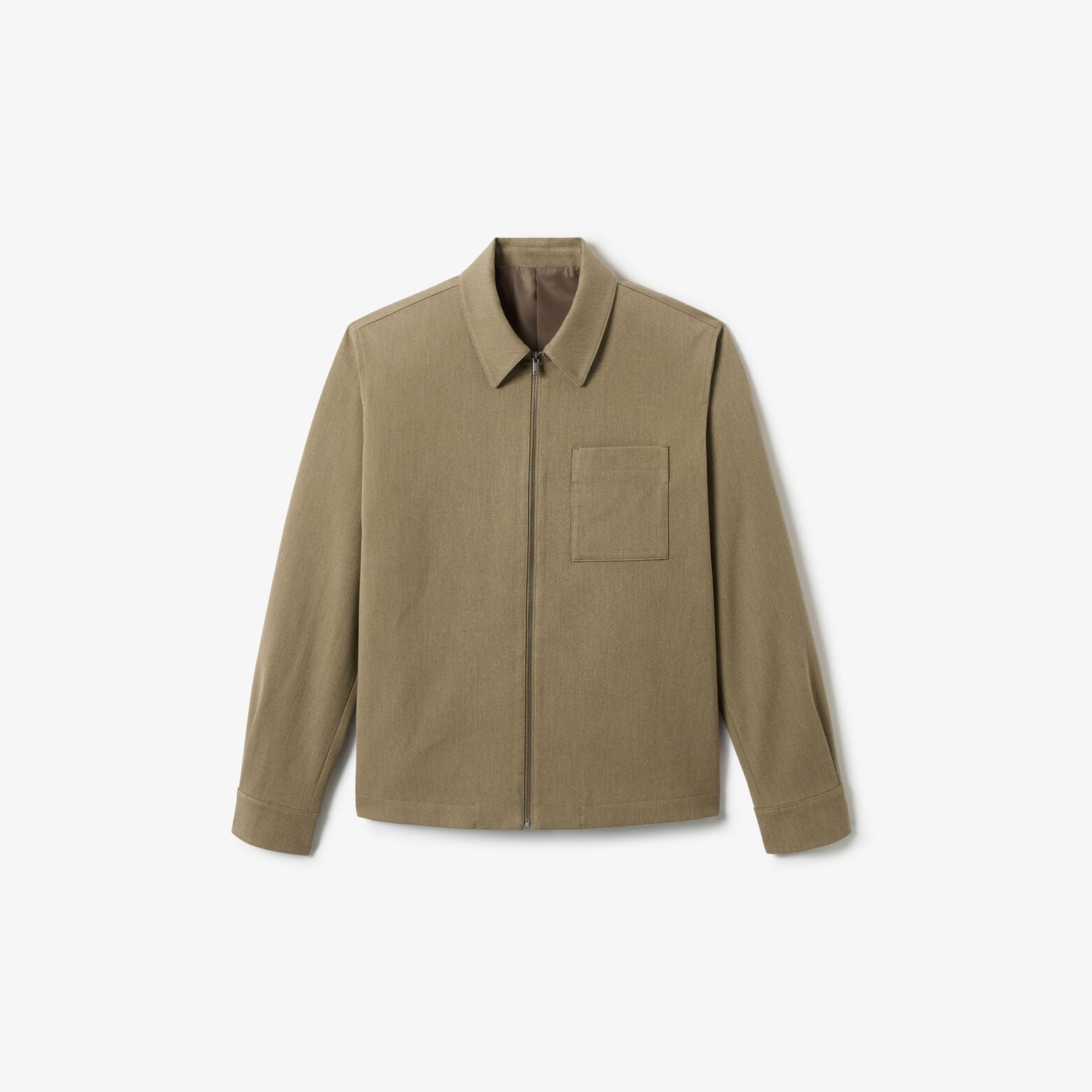 Veste col chemise zipp&eacute;e