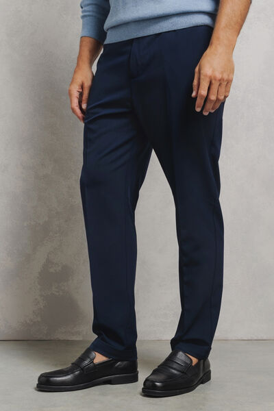 Pantalon tapered taille &eacute;lastiqu&eacute;e