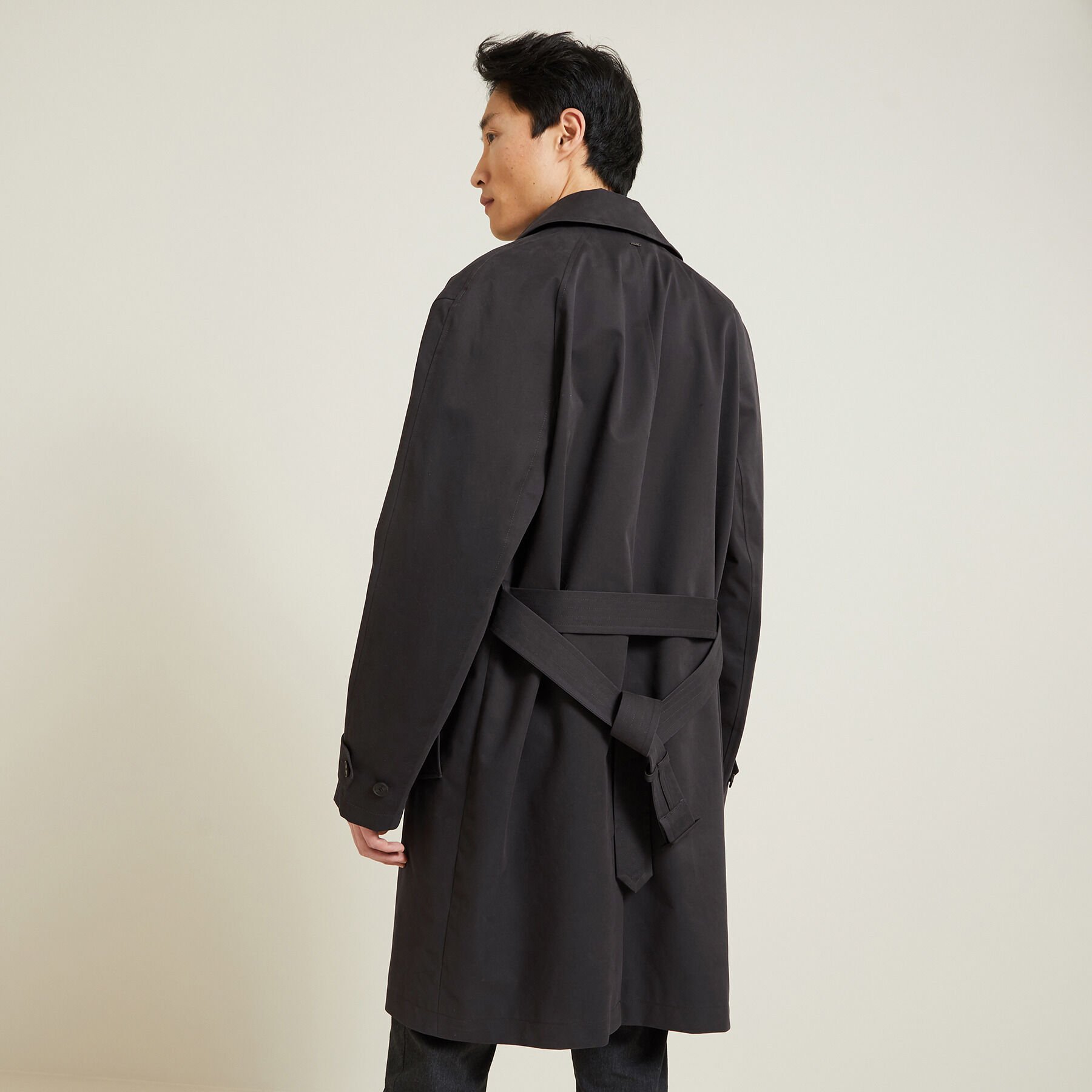 Trench ceinture en coton Gris fonce Jules