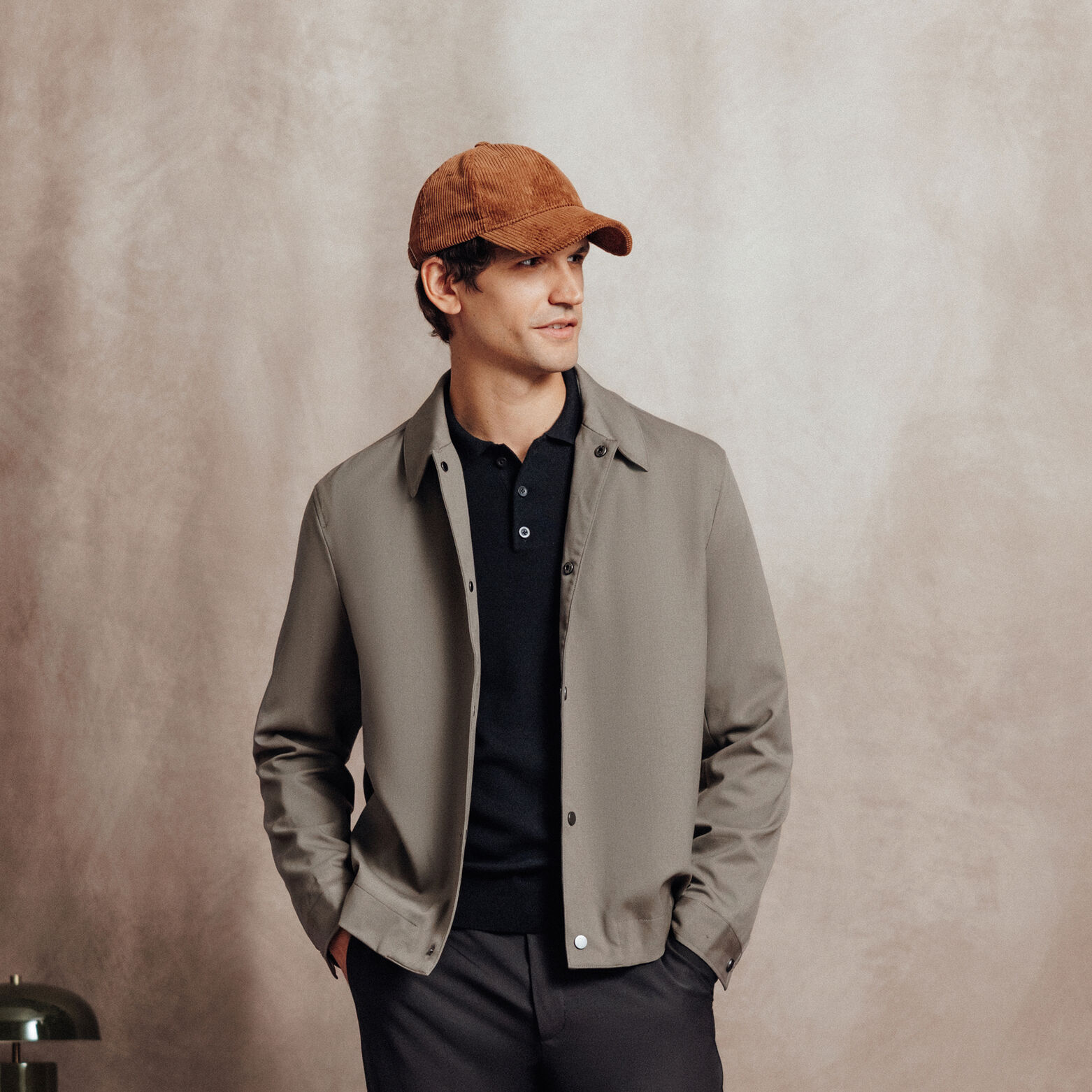 Vest hemdskraag met drukknopen