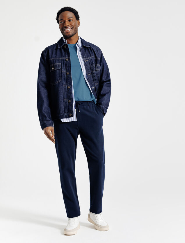 Basic T-shirt met ronde hals