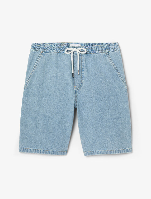 Short en jean détail charpentier