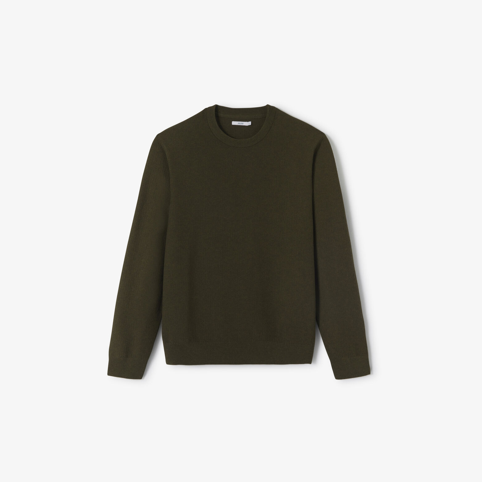 Trui ronde hals in fantasie stekenpatroon