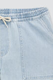 short en jean découpe poche platrier