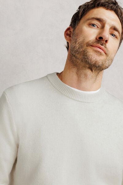 Pull col rond avec m&eacute;rinos