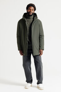 Parka longue &agrave; capuche