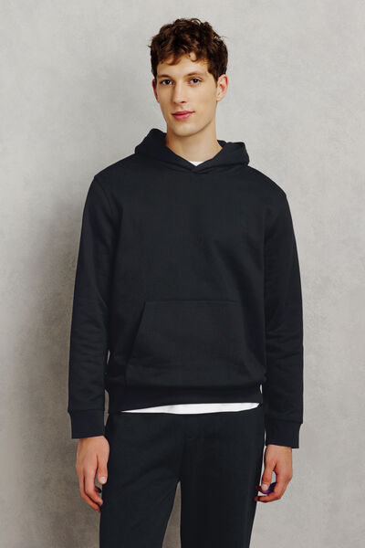 Sweat &agrave; capuche uni "le parfait by JULES"