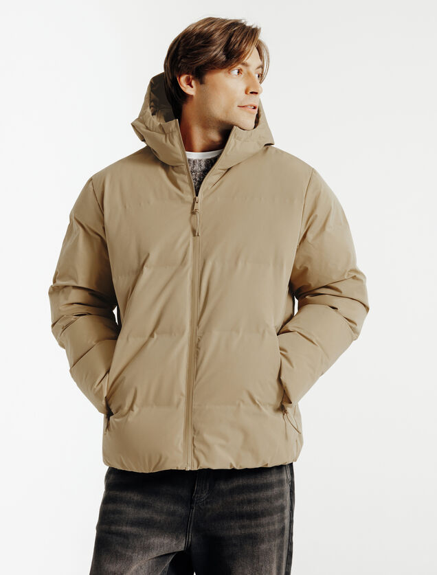 Doudoune zipp&eacute;e &agrave; capuche