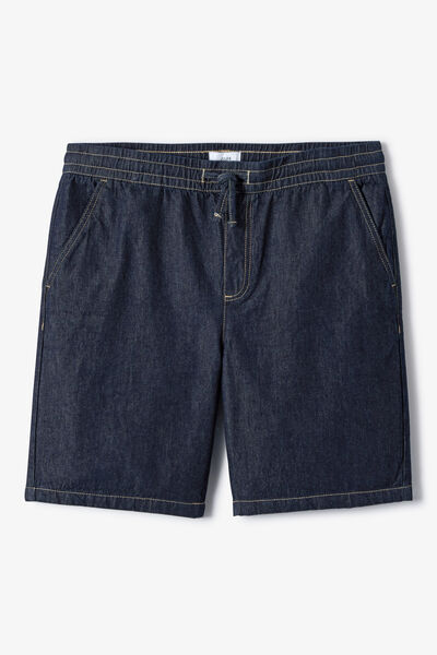 Short en jean taille &eacute;lastiqu&eacute;e