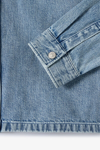 Surchemise en jean unie