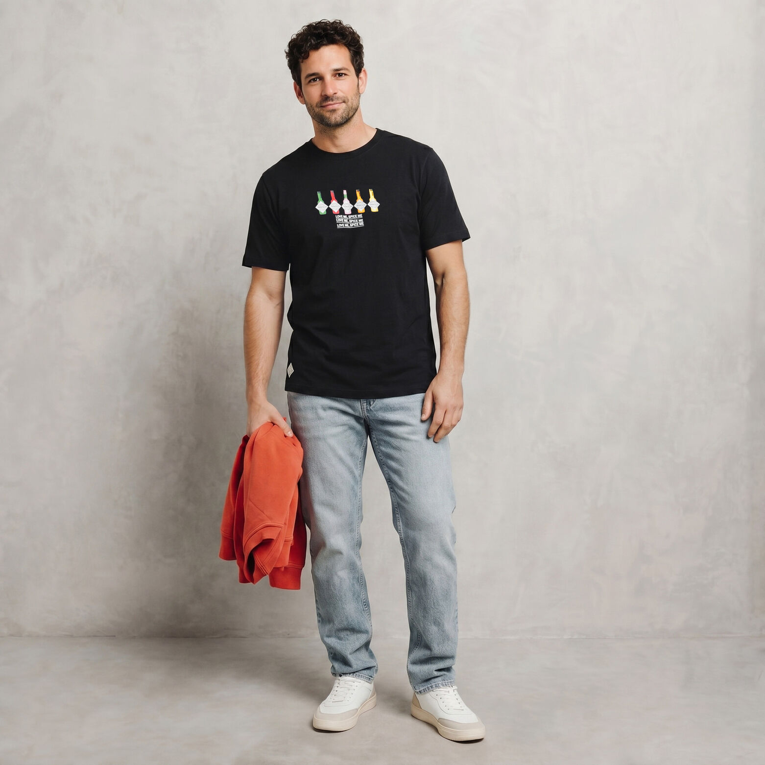 Tee shirt imprim&eacute; poitrine licence Tabasco