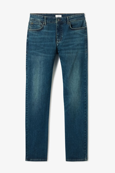 Jean straight urbanflex 3 longueurs d&eacute;lav&eacute;