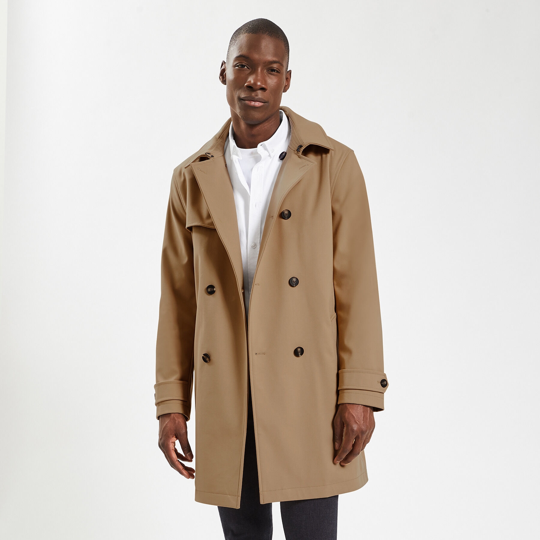 Manteau beige top pas cher