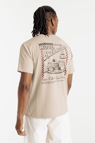 Tee shirt imprimé devant et dos food