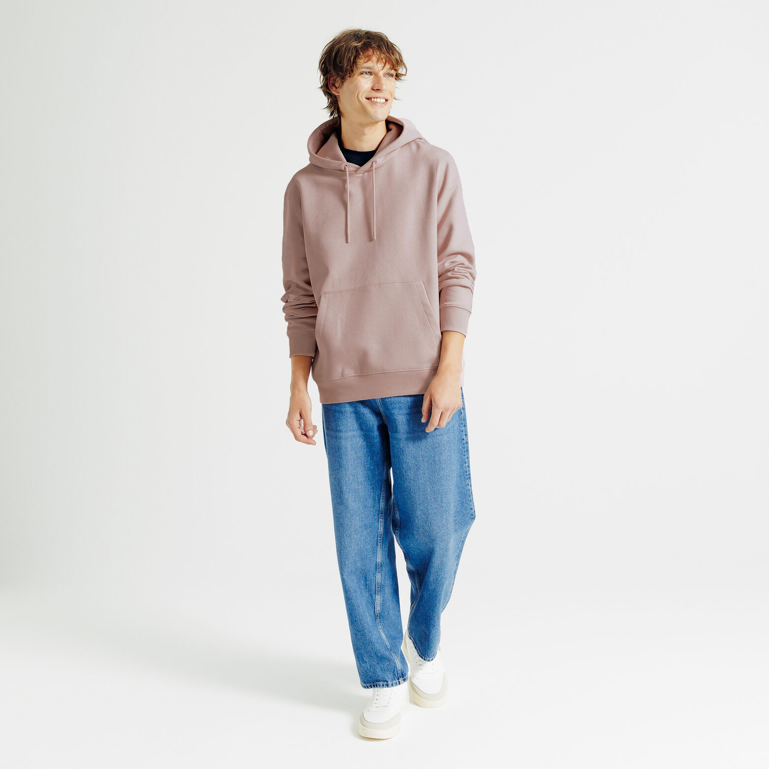 Sweat à capuche uni