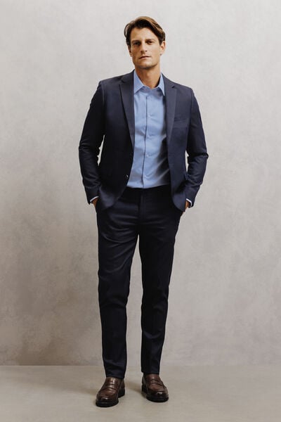 Chemise sans repassage en coton regular
