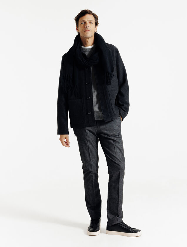 Pull col rond m&eacute;rinos cachemire