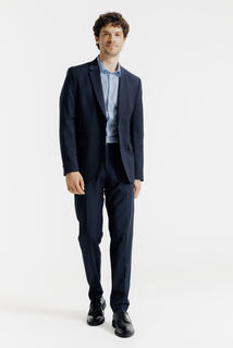 Extraslim effen hemd in gerecyclede polyamide