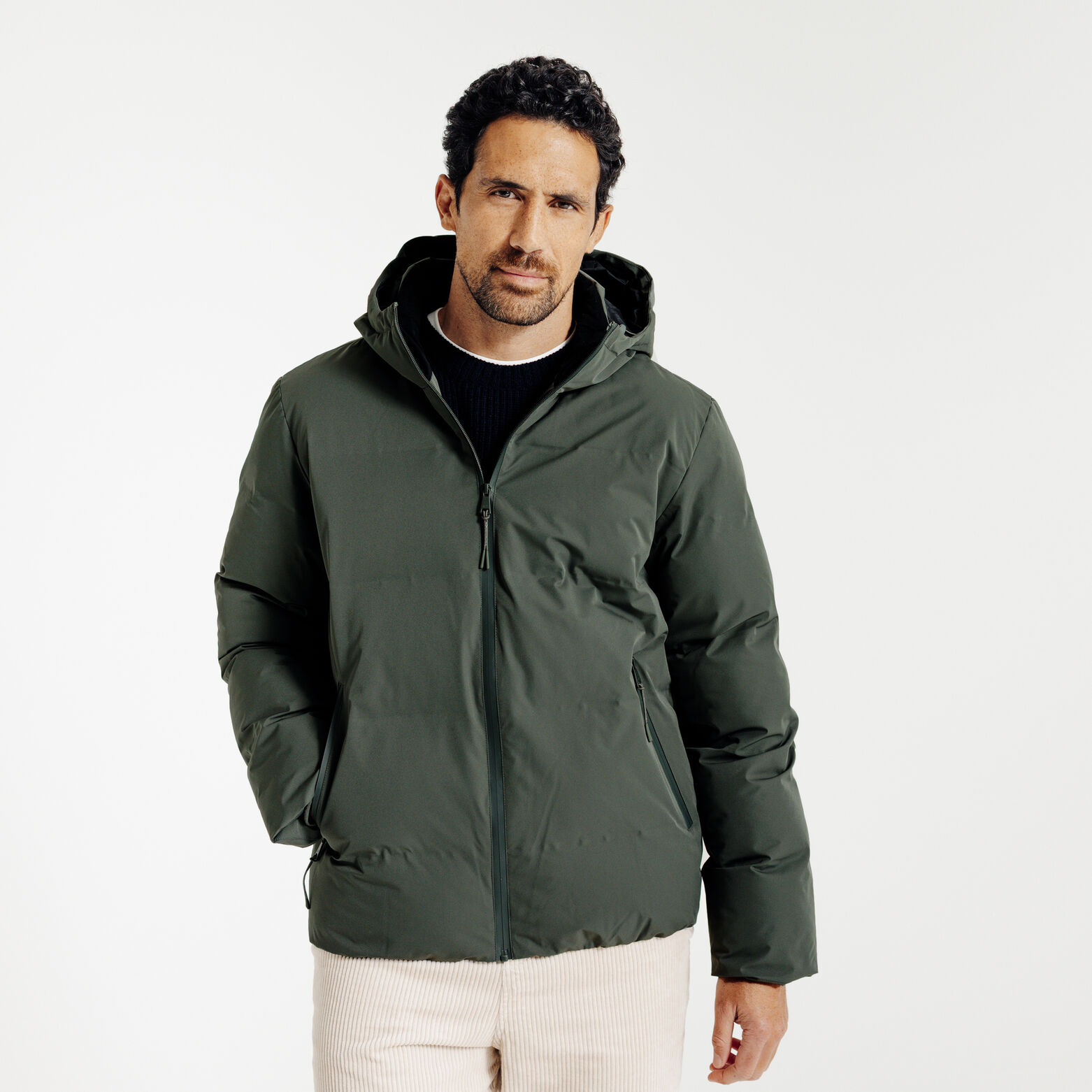 Doudoune zippée à capuche