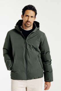 Doudoune zipp&eacute;e &agrave; capuche