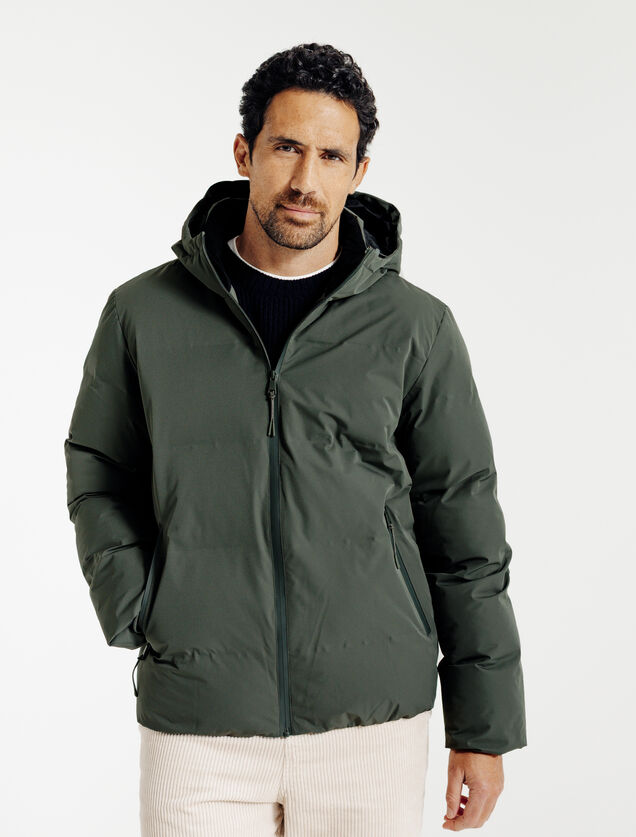 Doudoune zipp&eacute;e &agrave; capuche