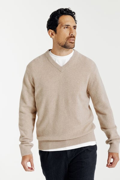 Pull col v lambswool