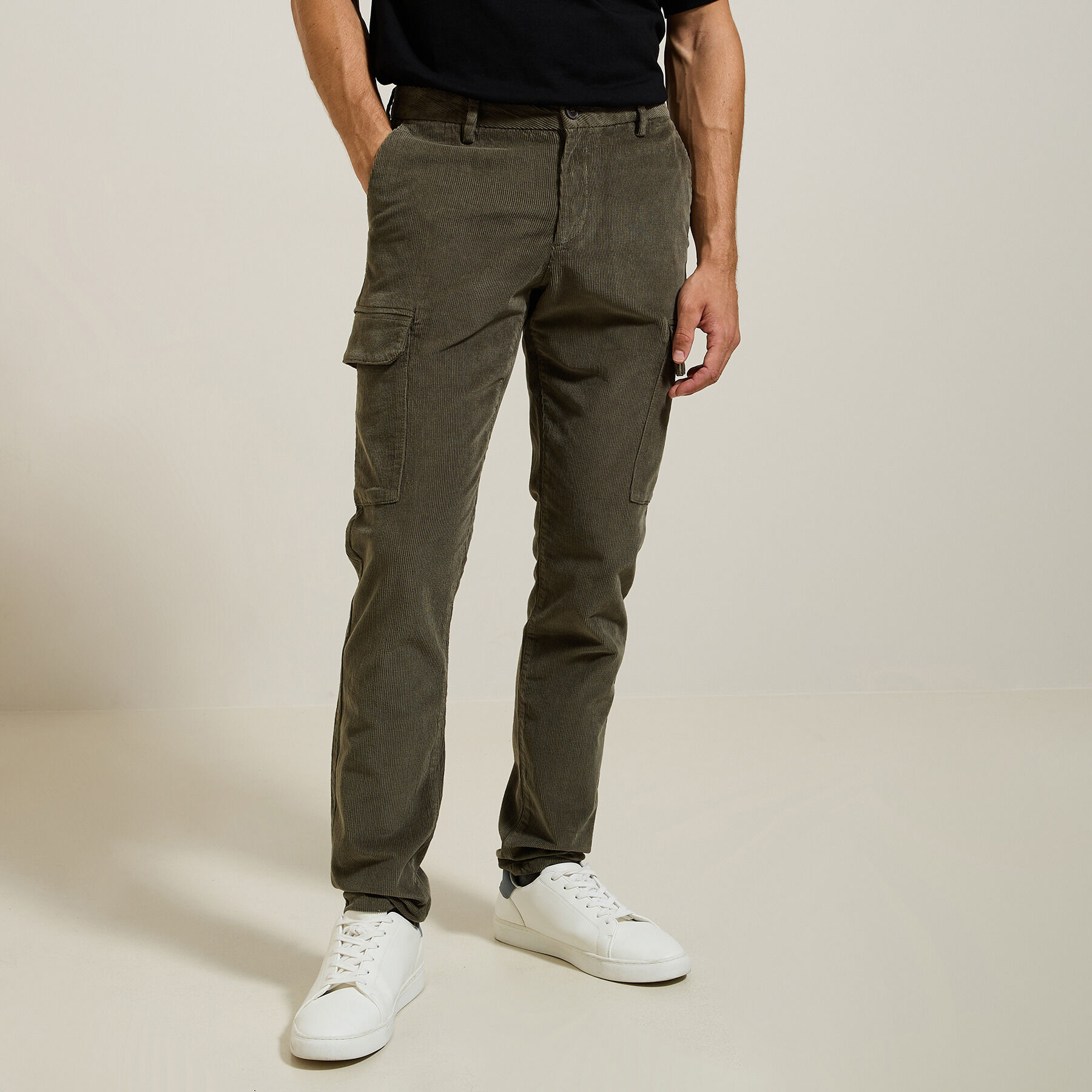 Pantalon velours Vert homme Jules