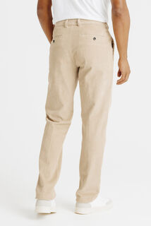 Straight fit chinobroek in fluweel