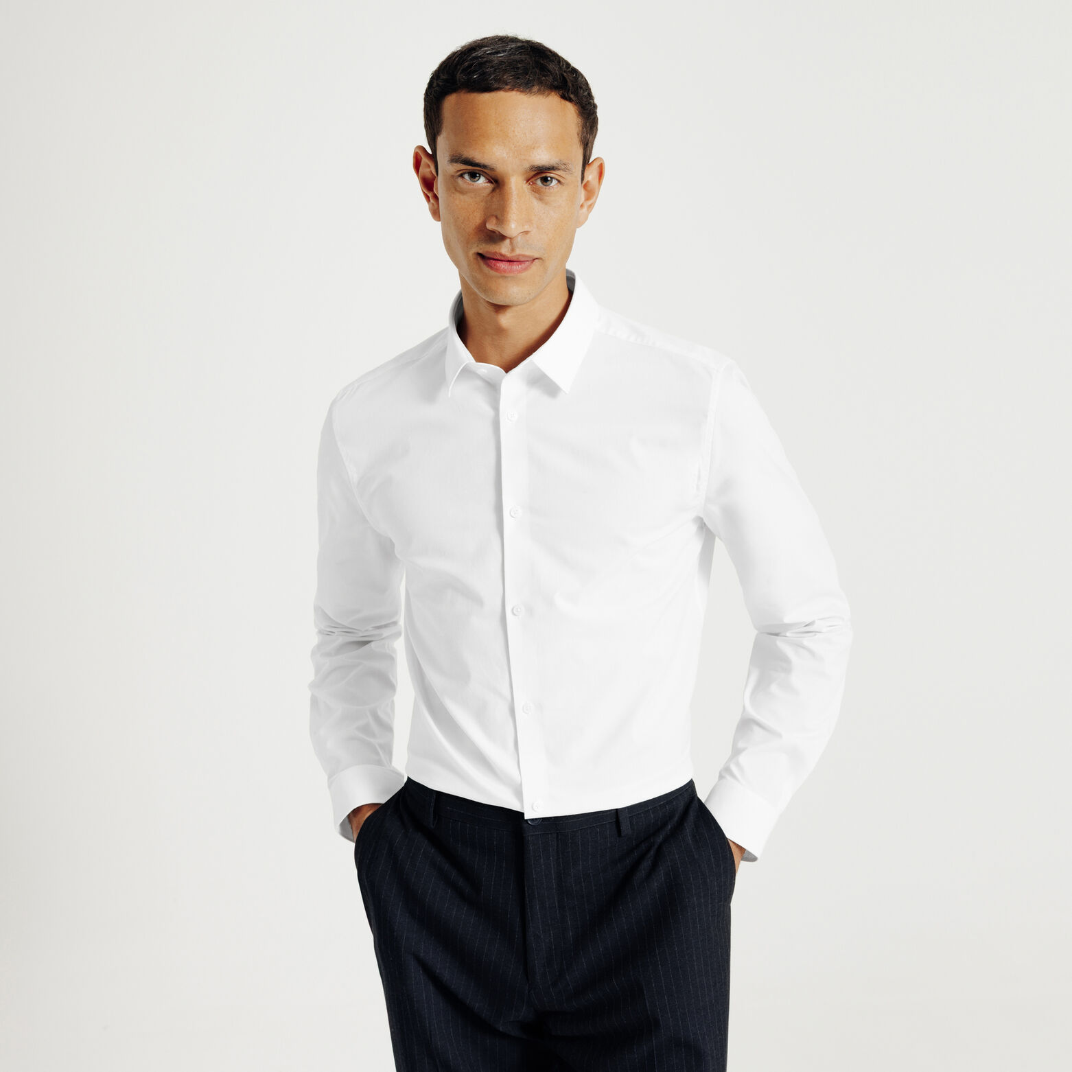 Extra slim fit effen hemd