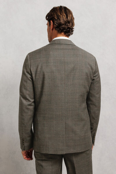 Geruite comfort kostuumvest
