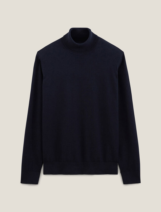 Pull col roulé