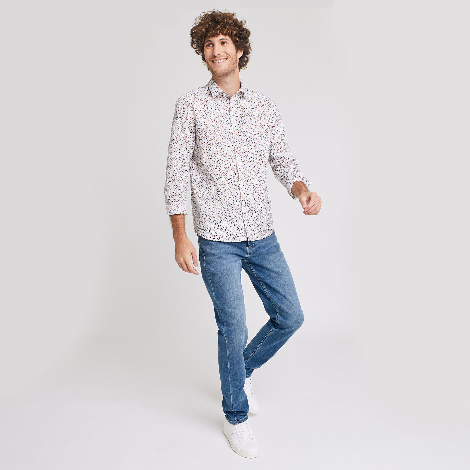 Ensemble chemise jean baskets Jules