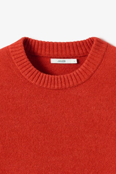 Pull col rond mousseux coton majoritaire