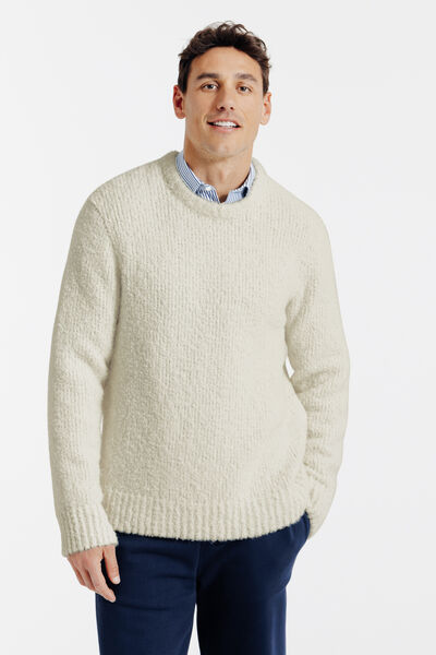 Pull col rond bouclette