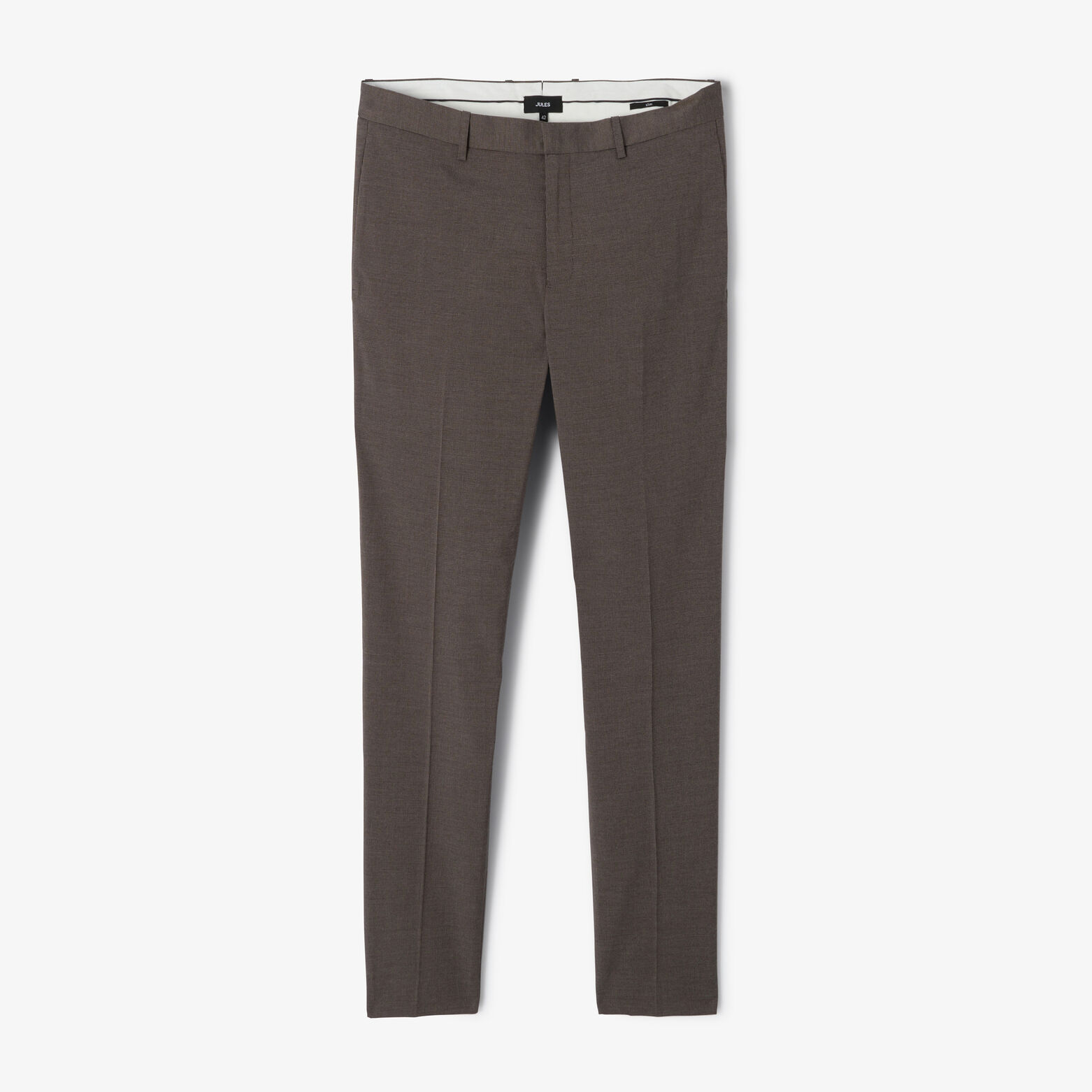 Pantalon de costume slim pied de puce