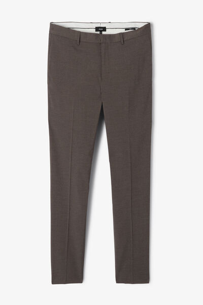 Pantalon de costume slim pied de puce